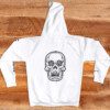 LBS White Pullover Hoodie Back