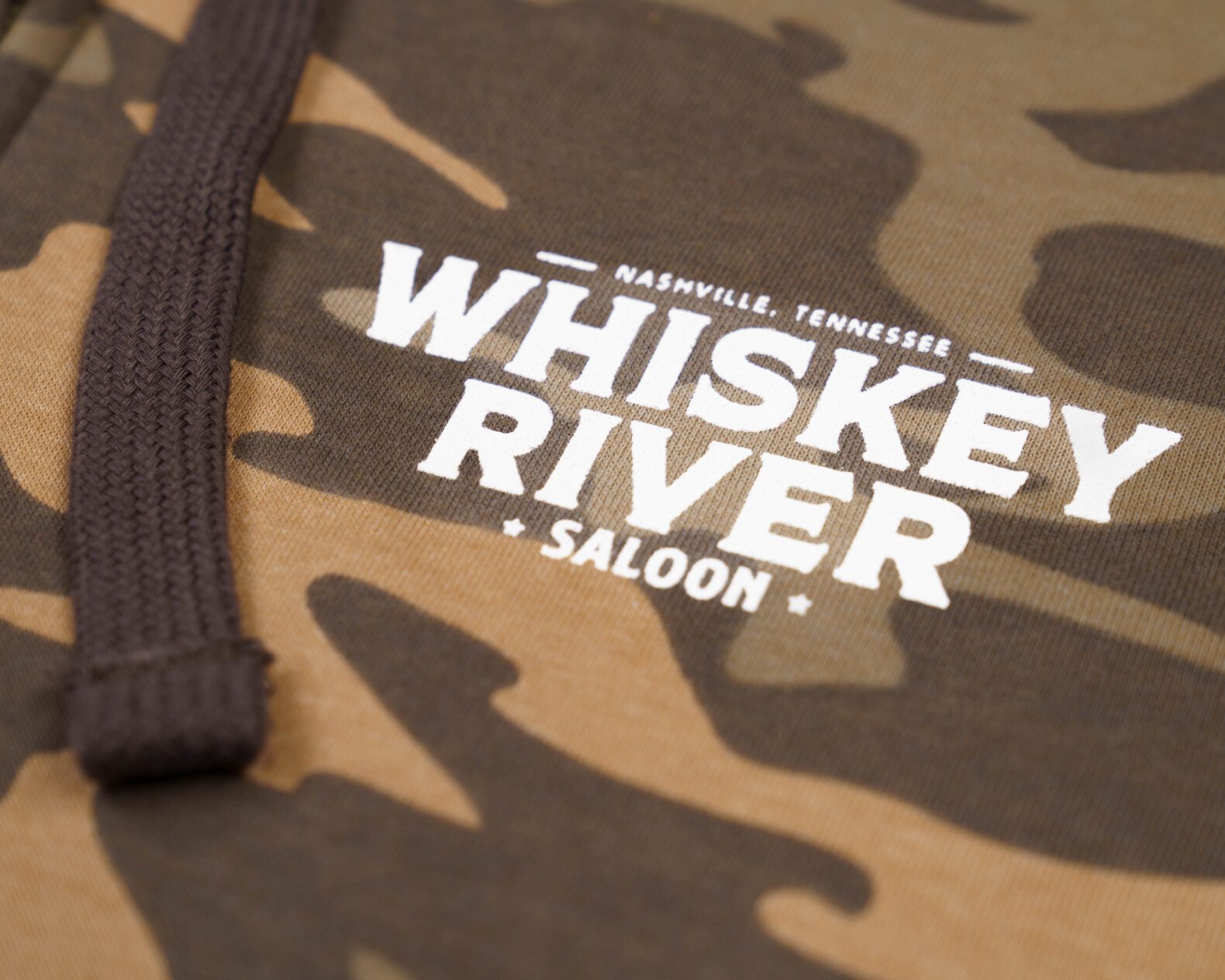 WRS ZipUp Hoodie Camo Lucky Bastard Saloon