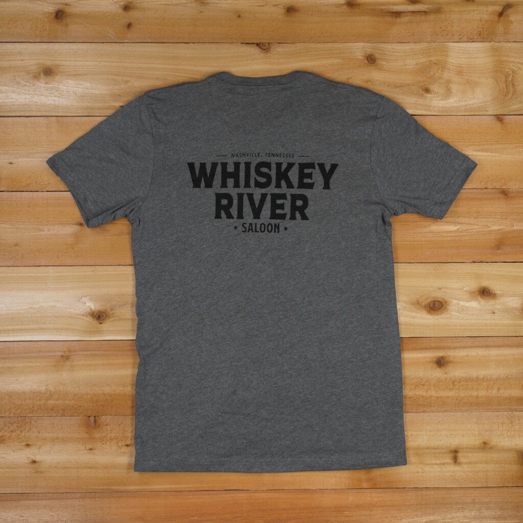 WRS TShirt Dark Gray Lucky Bastard Saloon