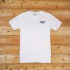 A white t-shirt with the words " mountain valley ranch ".