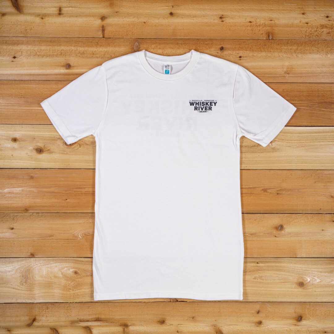 A white t-shirt with the words " mountain valley ranch ".