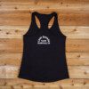 A black tank top with the words " ladies ' boudoir " on it.
